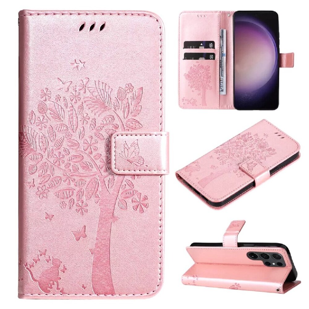 For Samsung Galaxy S20 Plus (6.7) Simple Embossed Leather Wallet Phone Case ~NEW